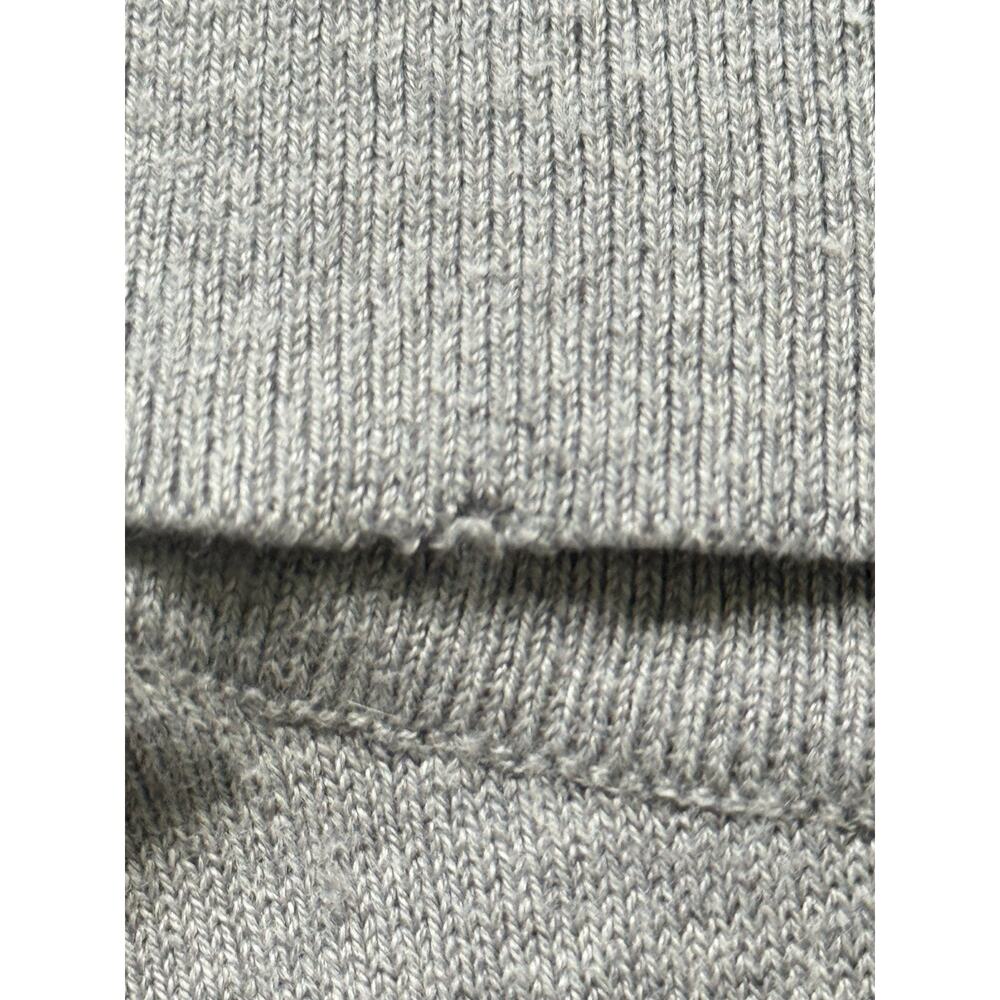 Lauren Ralph Lauren Gray Silk Blend Turtleneck Sweater M Preppy Quiet Luxury - Picture 9 of 11
